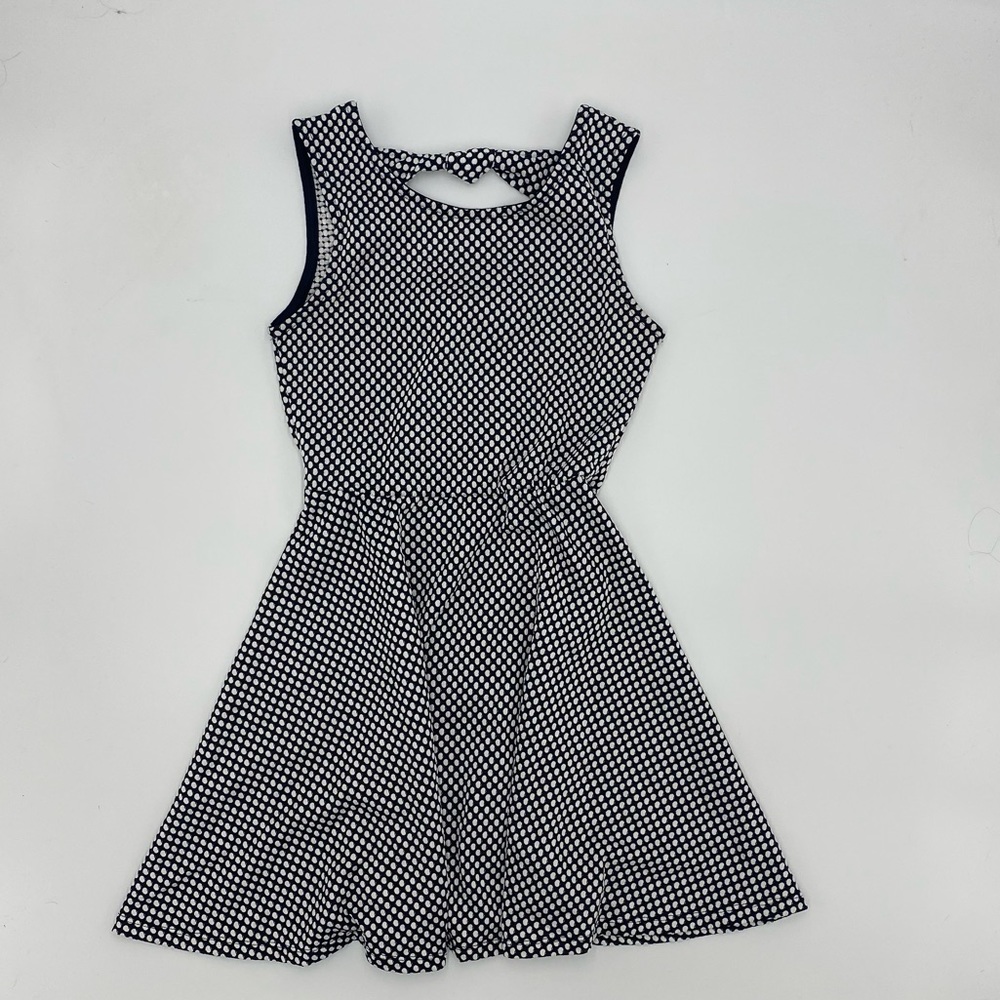 Black and white polka dot dress